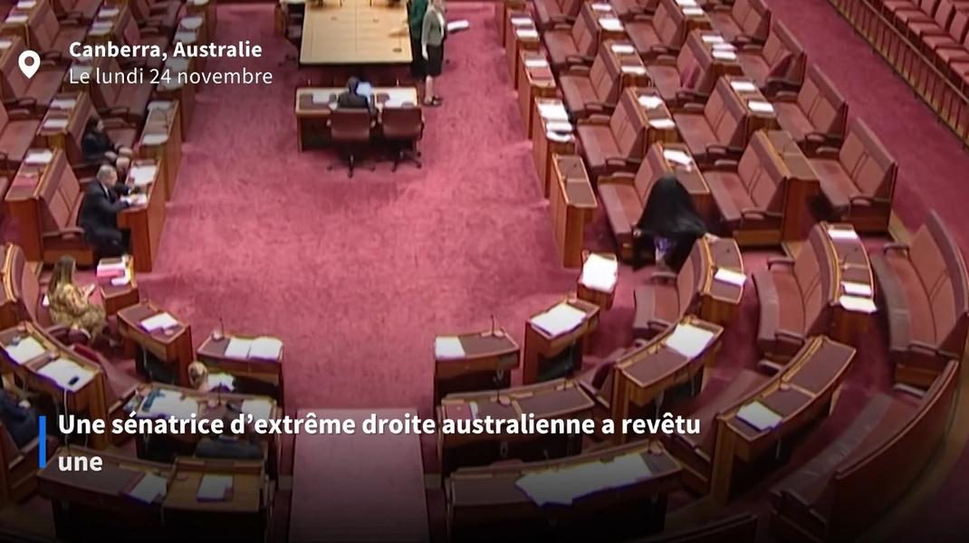 Pauline Hanson relance la polémique en arrivant au Sénat australien vêtue d’une burqa
