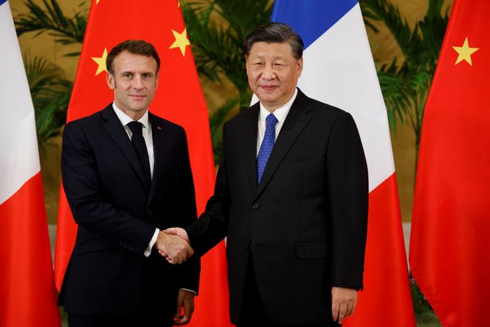 Emmanuel Macron Xi Jinping AFP