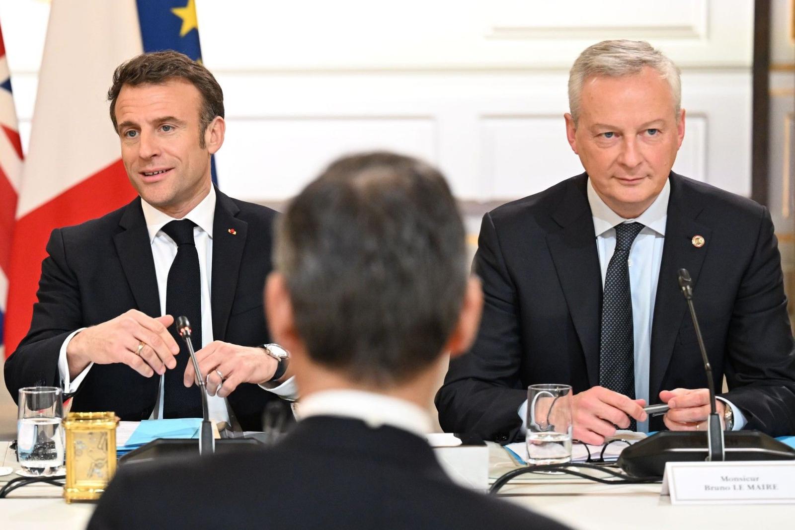 Emmanuel Macron Bruno Le Maire 2023