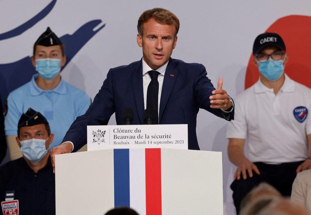 Emmanuel Macron Beauvau de la Sécurité AFP