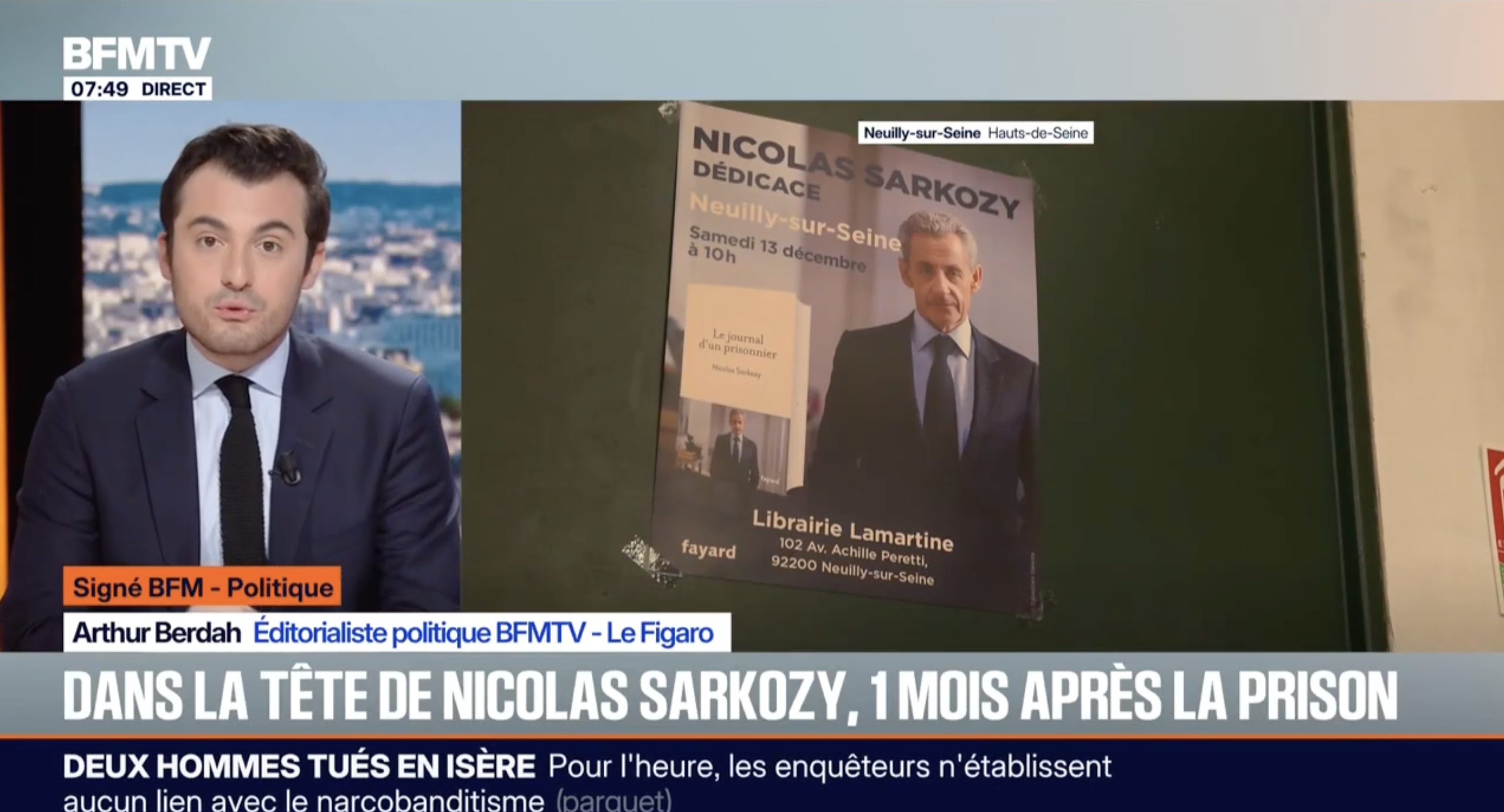 Nicolas Sarkozy publie son livre après 20 jours en prison