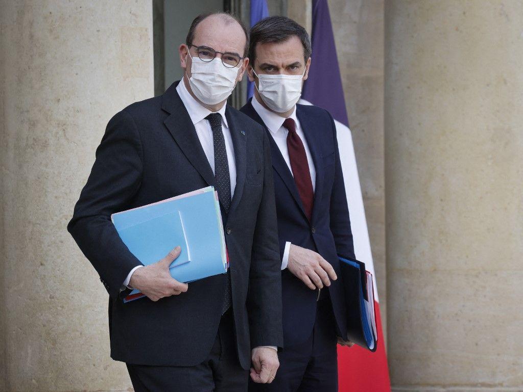 Jena Castex Olivier Véran AFP