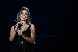 La chanteuse et compositrice américaine Lana Del Rey se produit sur scène lors de la 20e édition du festival de musique « Rock en Seine » à Saint-Cloud, en banlieue parisienne, le 21 août 2024.