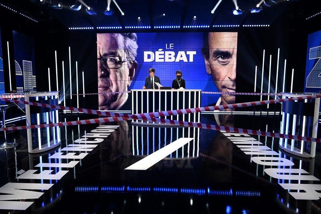 débat Eric Zemmour Jean-Luc Mélenchon AFP