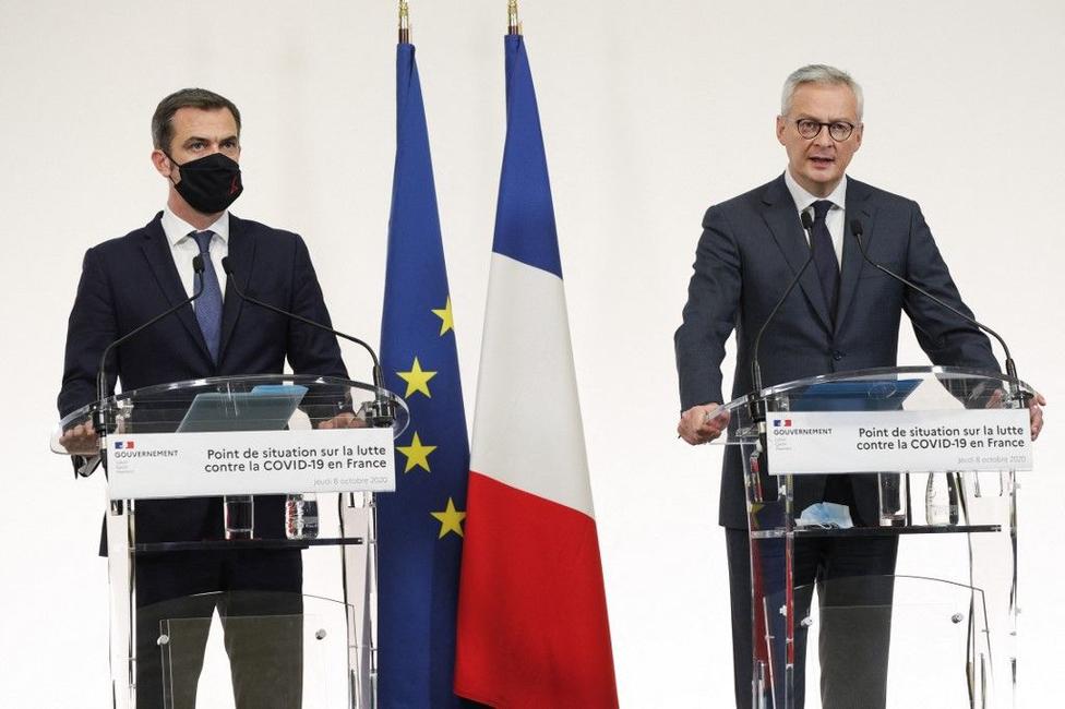 Olivier Véran Bruno Le Maire AFP