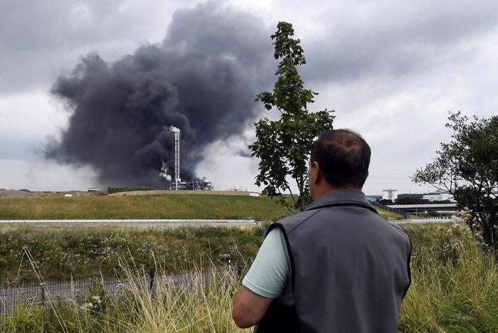 Leverkusen usine explosion AFP