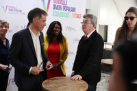 Olivier Faure et Jean-Luc Mélenchon, photo AFP