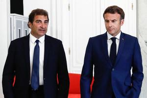 Emmanuel Macron Christian Jacob AFP