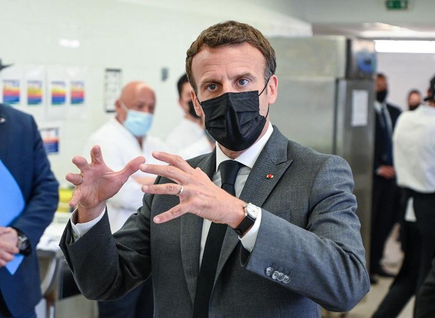 Emmanuel Macron Tain l'Hermitage AFP