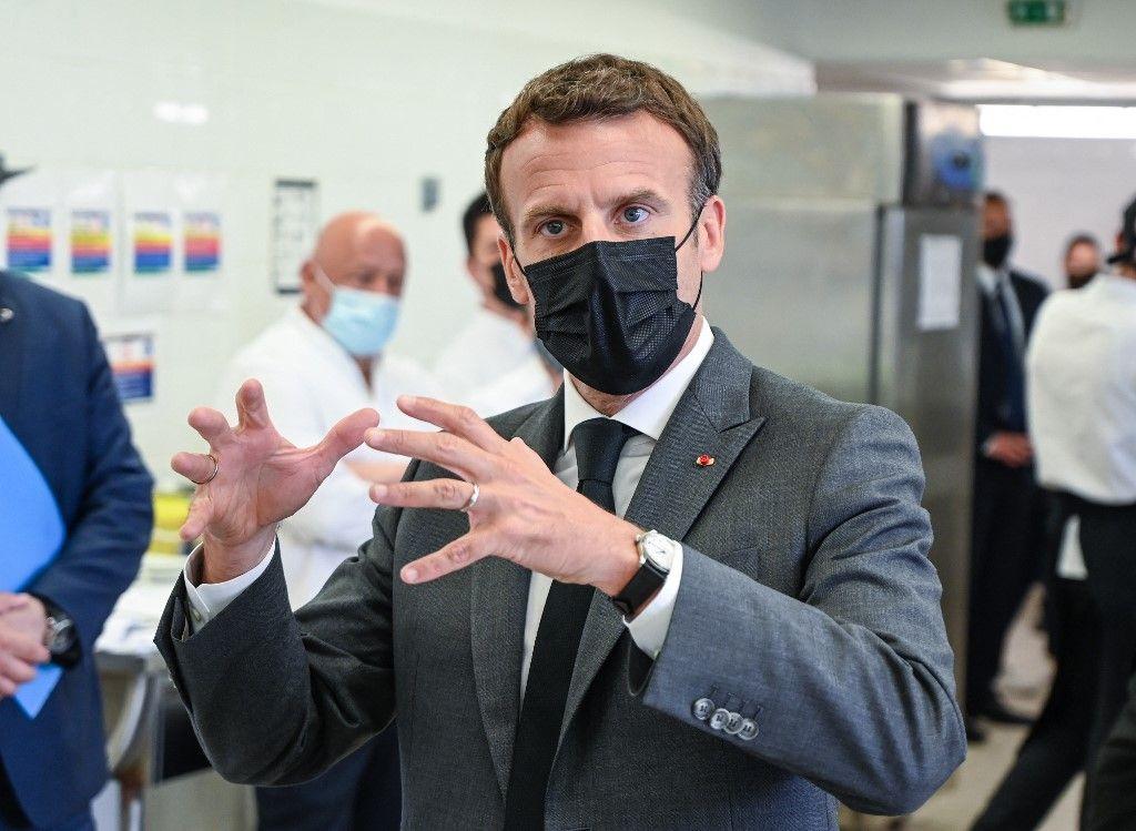 Emmanuel Macron Tain l'Hermitage AFP