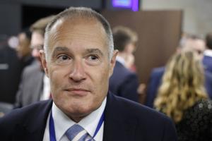 Fabrice Leggeri, député européen élu du Rassemblement national (RN), assiste au séminaire parlementaire du parti d'extrême droite français Rassemblement national (RN) à l'Assemblée nationale française à Paris le 14 septembre 2024.