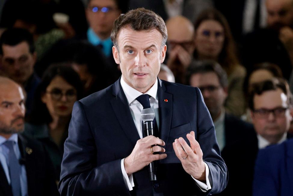 Emmanuel Macron portrait AFP