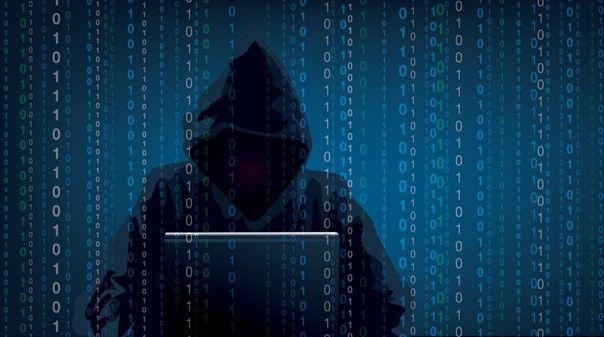 Dessin d'un hacker en train de coder.