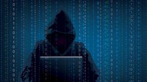 Dessin d'un hacker en train de coder.