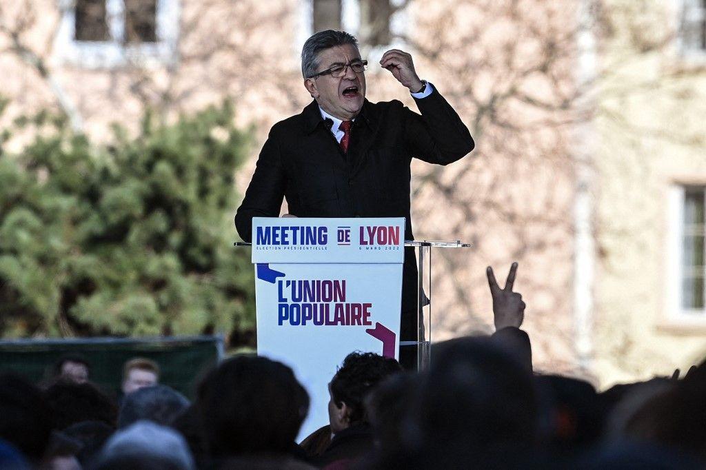 Jean-Luc Mélenchon Lyon AFP