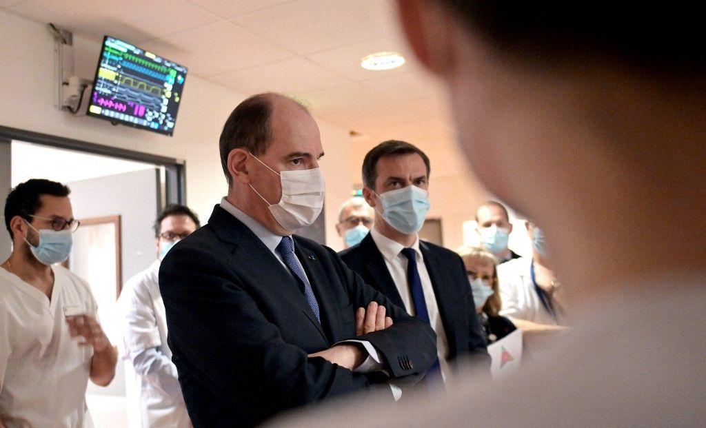 Jean Castex Olivier Véran AFP