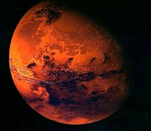 La planète Mars.