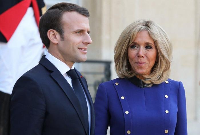 Emmanuel Macron Brigitte Macron AFP
