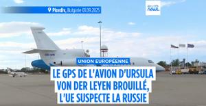 L'avion de Ursula von der Leyen aurait subi un brouillage GPS causé par la Russie lors d'un voyage en Bulgarie, le 2 septembre 2025.