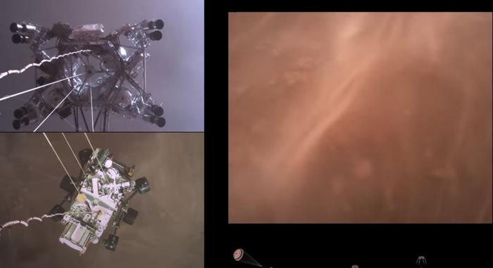 Perseverance Mars atterrissage