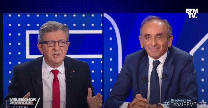 Jean-Luc Mélenchon Eric Zemmour débat