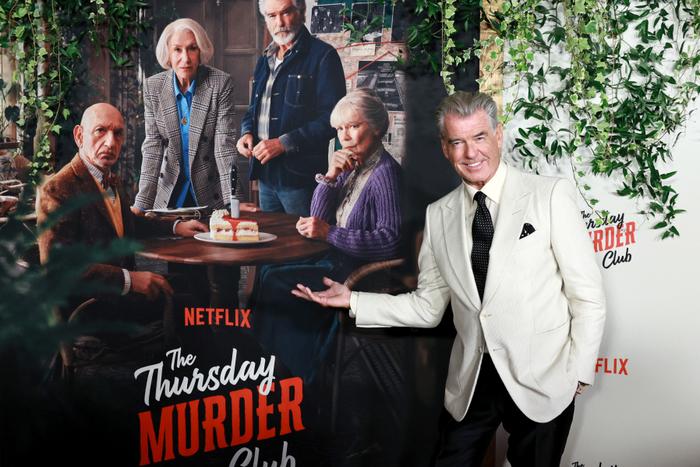Pierce Brosnan assiste à la projection new-yorkaise de The Thursday Murder Club organisée par Netflix, au Plaza Hotel, le 14 août 2025 à New York.