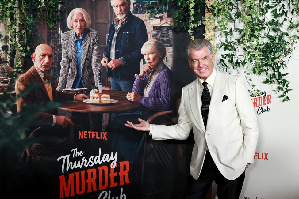 Pierce Brosnan assiste à la projection new-yorkaise de The Thursday Murder Club organisée par Netflix, au Plaza Hotel, le 14 août 2025 à New York.