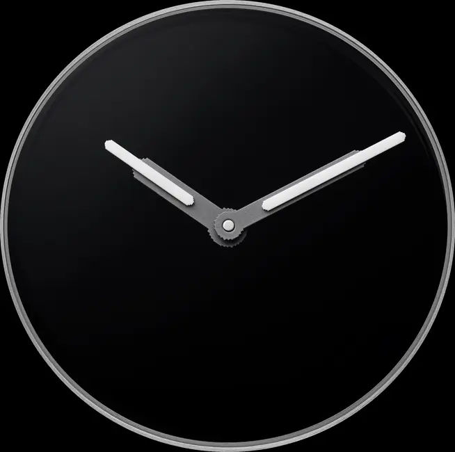 La lumière intérieure d’un noir absolu pour effacer les couleurs de la lumière (H. Moser & Cie.)…