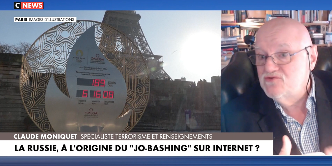 Claude Moniquet sur Cnews Ingérences russes JO