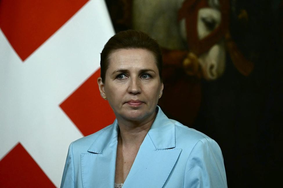 La Première ministre danoise Mette Frederiksen à Rome, le 22 mai 2025.