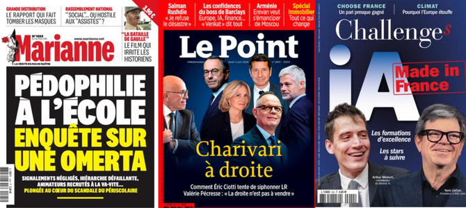 À la Une de vos hebdos cette semaine