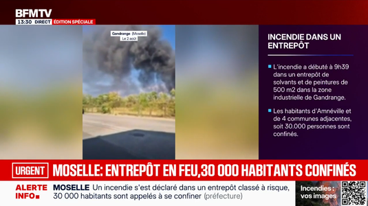Incendie site Seveso.