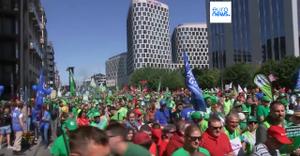 Grève générale en Belgique contre la réforme des retraites