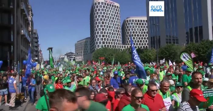 Grève générale en Belgique contre la réforme des retraites