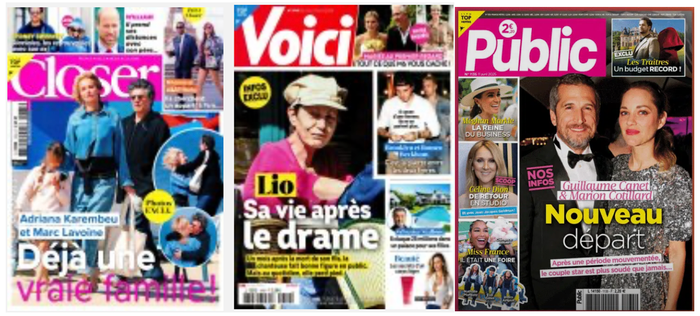 Unes des hebdos People