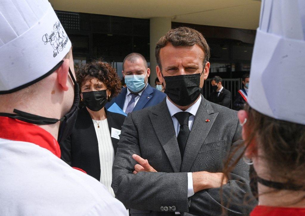 Emmanuel Macron Tain l'hermitage AFP