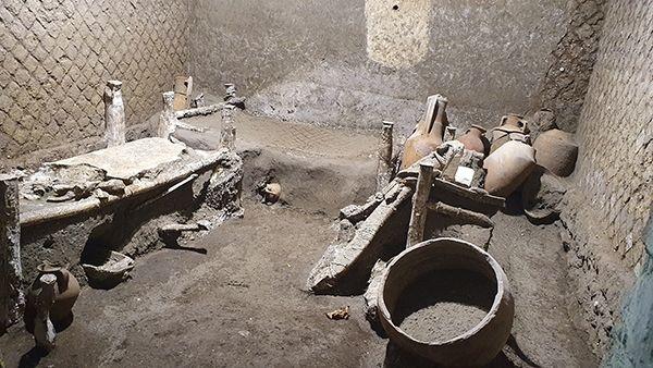 Une pièce dans une villa de Pompei