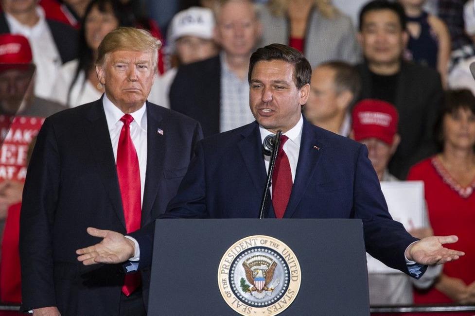 Ron DeSantis Donald Trump AFP