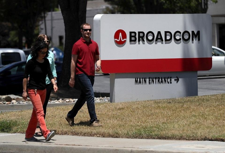 Broadcom logo AFP