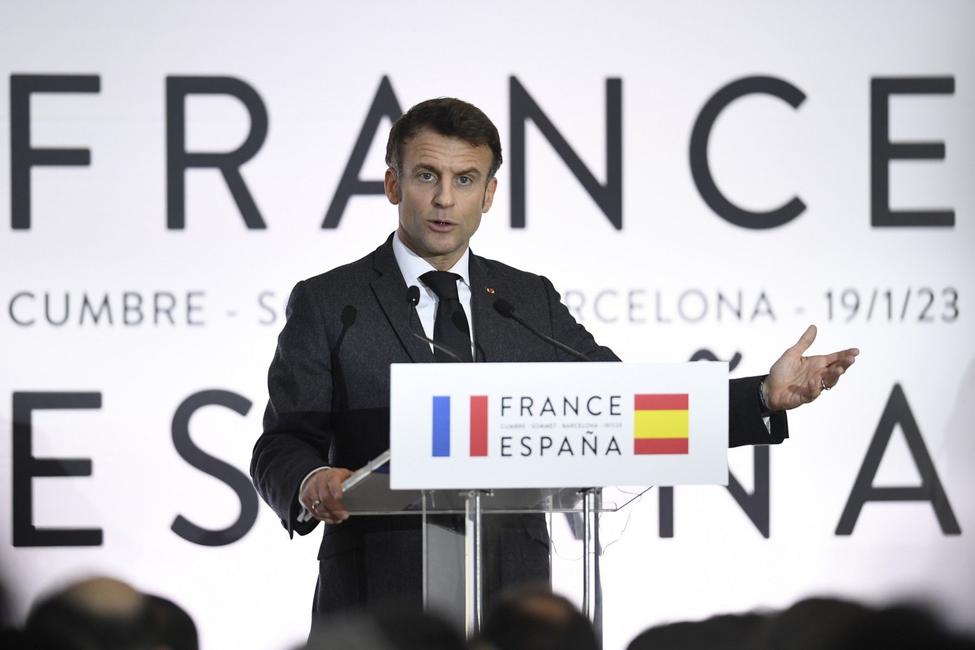 Emmanuel Macron Espagne AFP