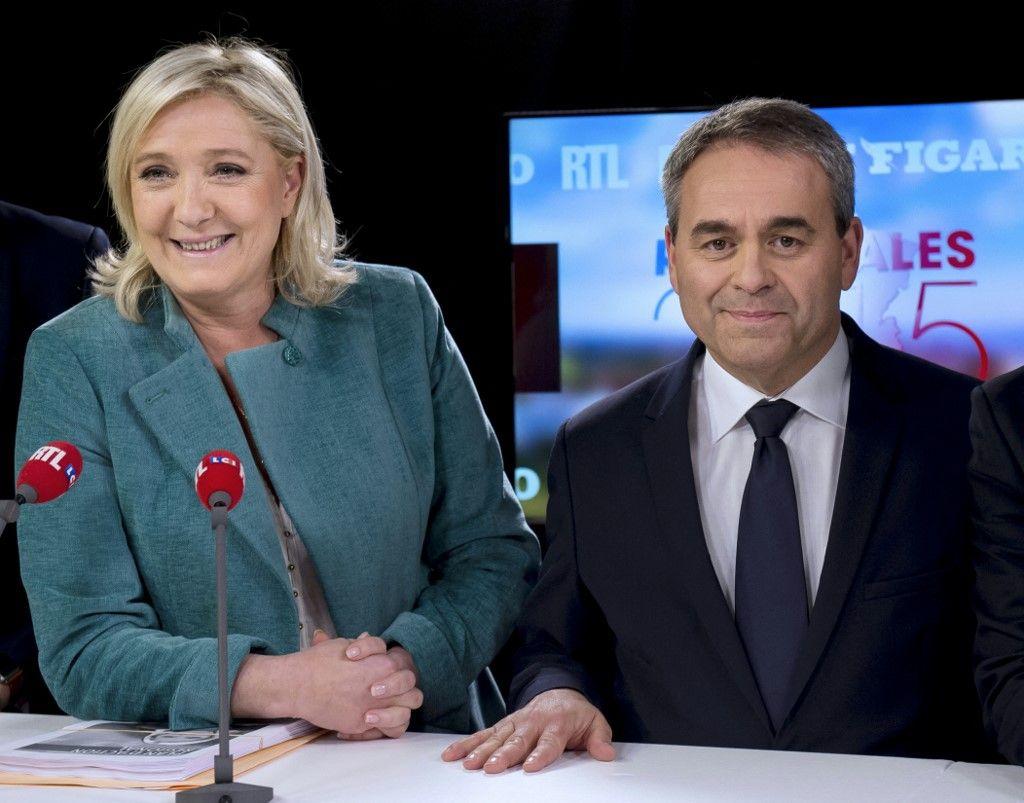 Marine Le Pen Xavier Bertrand AFP