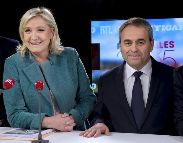 Marine Le Pen Xavier Bertrand AFP