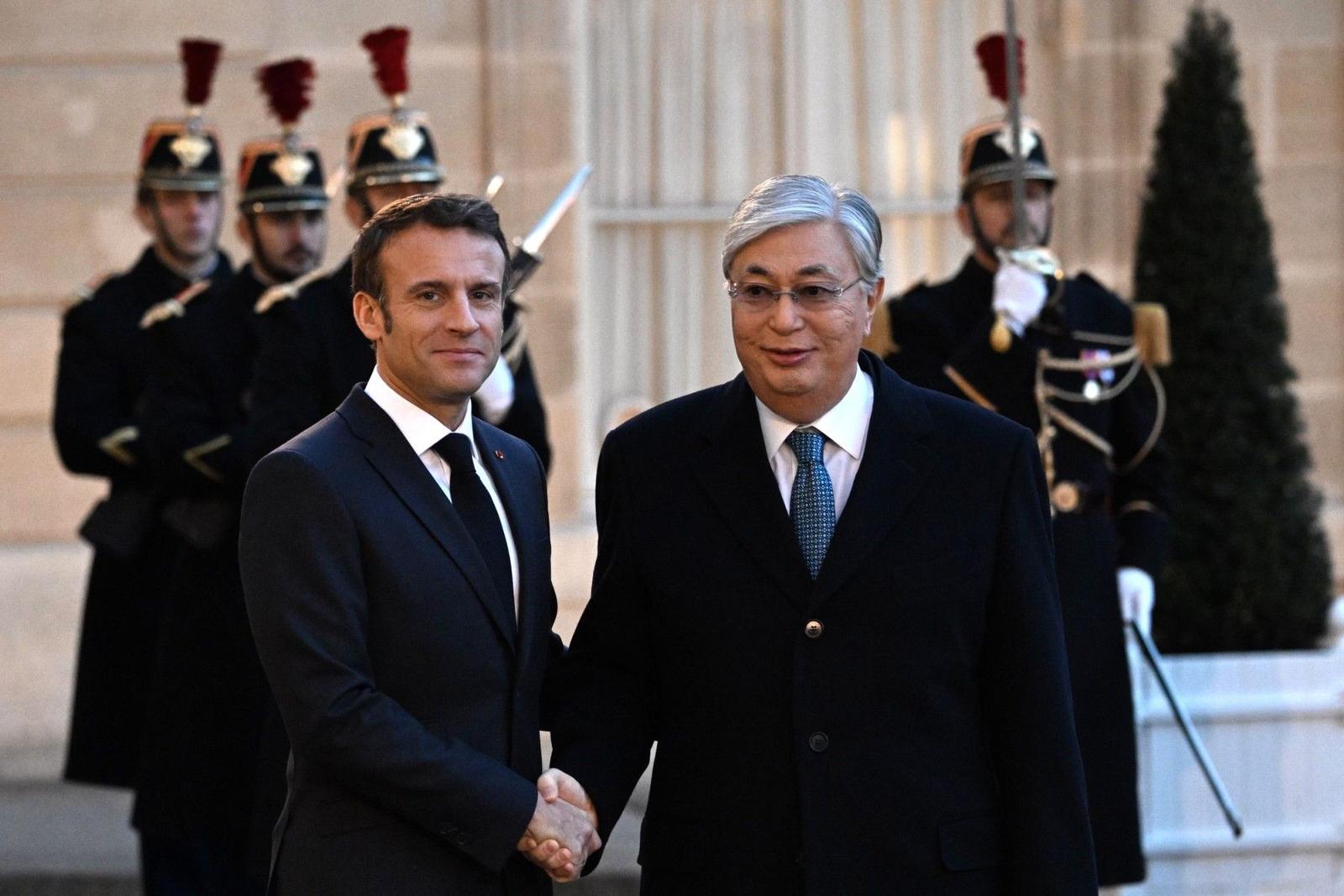 Emmanuel Macron Kazakhstan AFP