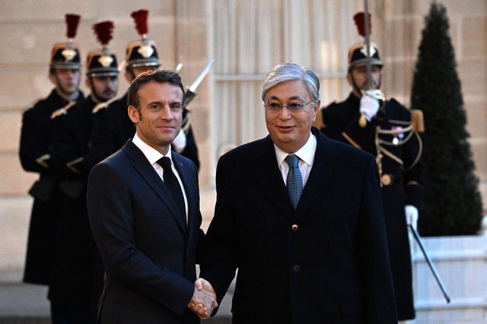 Emmanuel Macron Kazakhstan AFP
