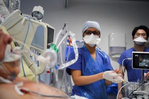 Covid-19 patients hôpital AFP