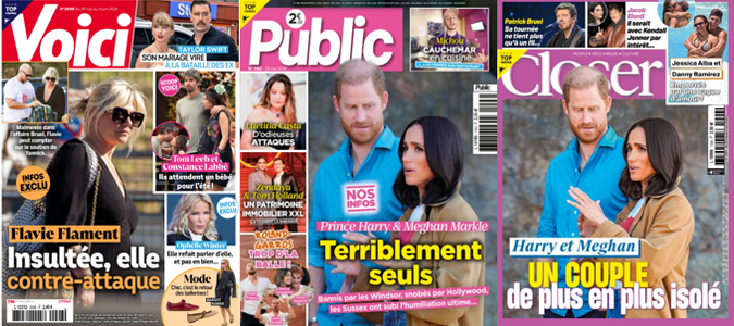 "Voici", "Public" et "Closer".