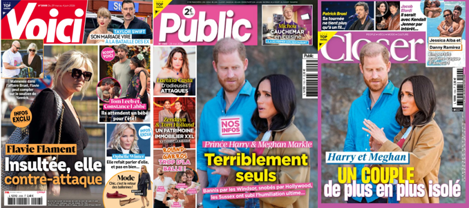 "Voici", "Public" et "Closer".