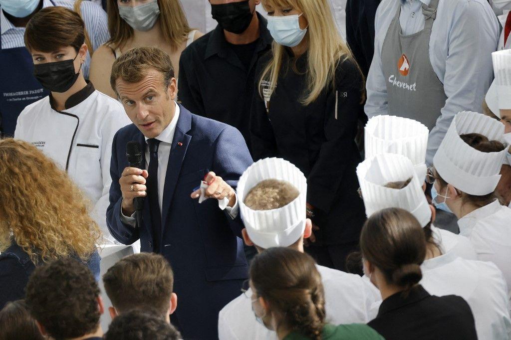 Emmanuel Macron visite Lyon AFP