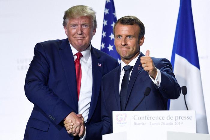 Emmanuel Macron Donald Trump AFP