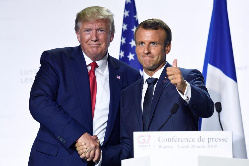 Emmanuel Macron Donald Trump AFP